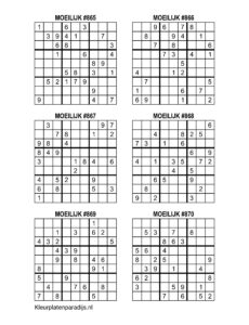 Sudoku Moeilijk 5 3