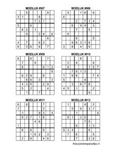 Sudoku Moeilijk 12 1