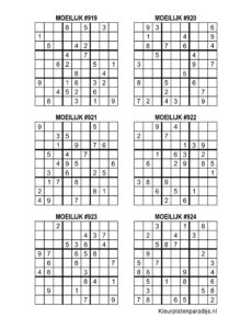 Sudoku Moeilijk 14 1