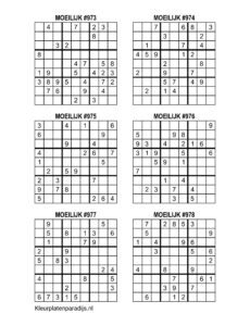 Sudoku Moeilijk 23