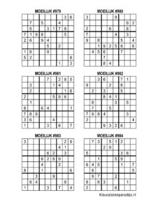 Sudoku Moeilijk 24