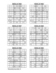Sudoku Moeilijk 25