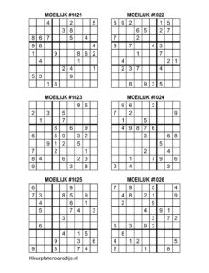 Sudoku Moeilijk 31
