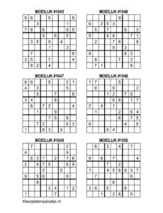 Sudoku Moeilijk 35 1