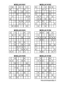 Sudoku Moeilijk 36 1