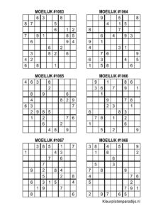 Sudoku Moeilijk 38 1