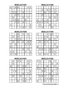 Sudoku Moeilijk 42