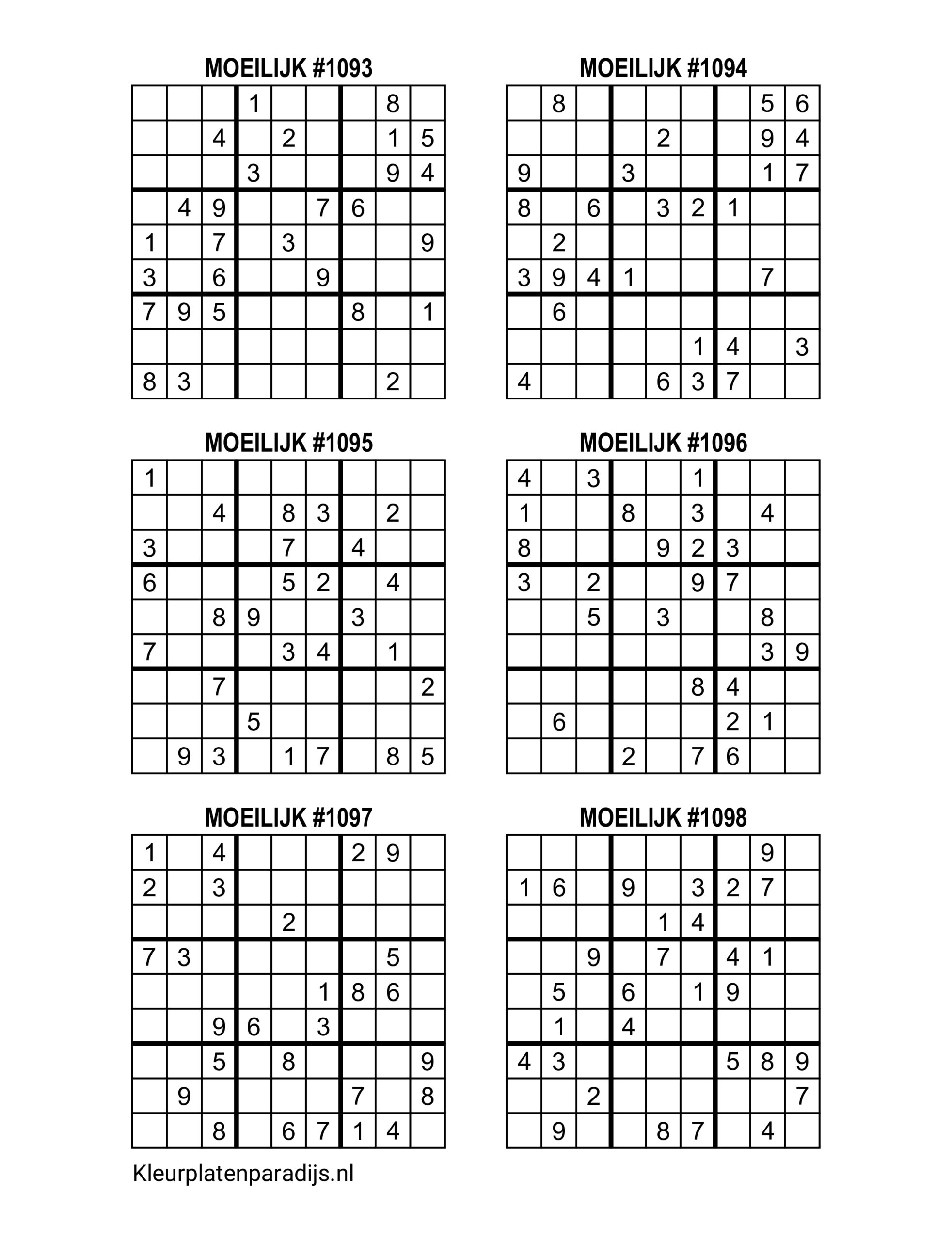 Sudoku Moeilijk 43