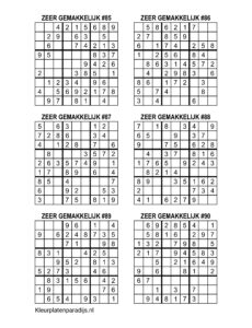 Sudoku Zeer Gemakkelijk 15 1