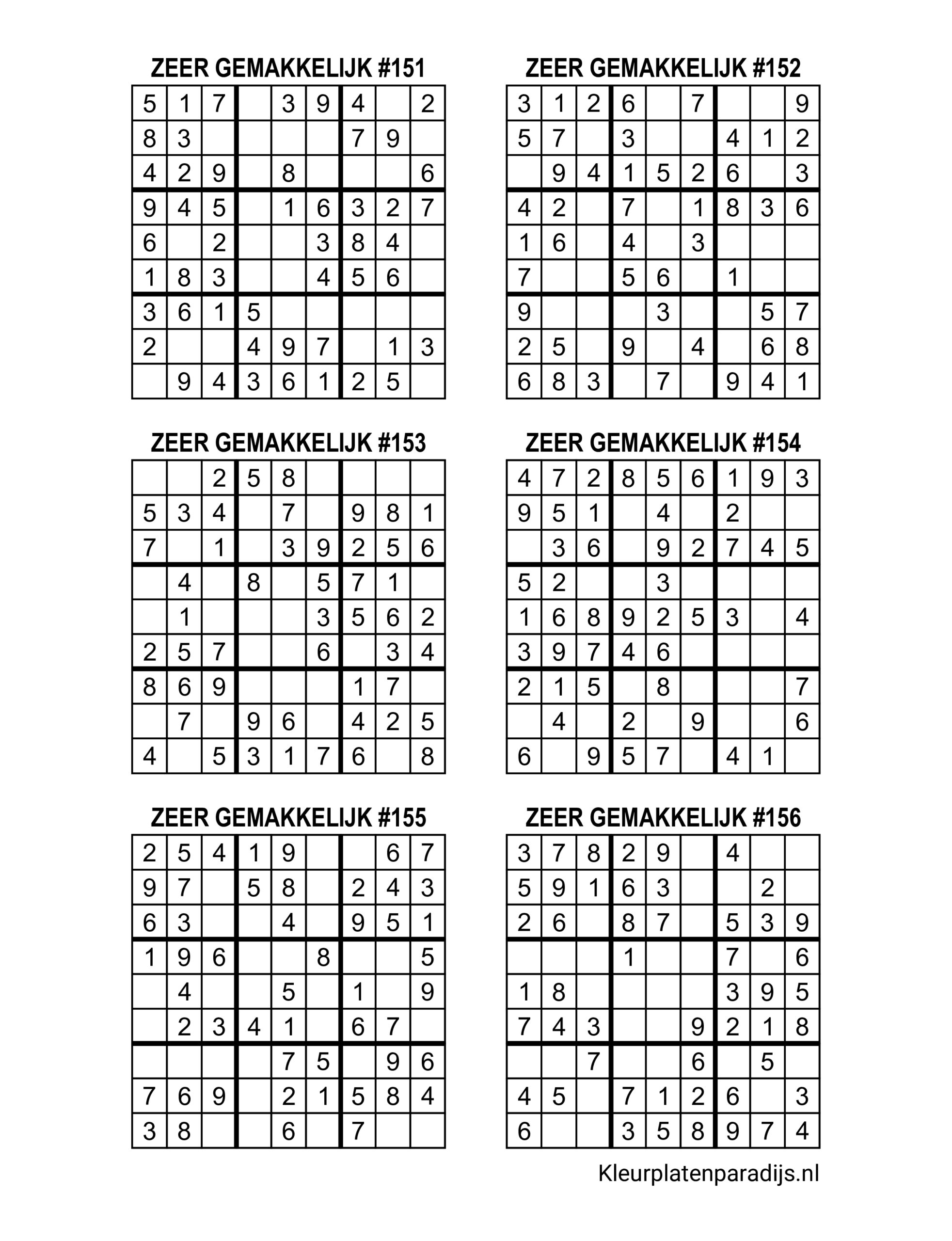 Sudoku Zeer Gemakkelijk 26