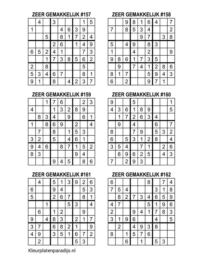 Sudoku Zeer Gemakkelijk 27