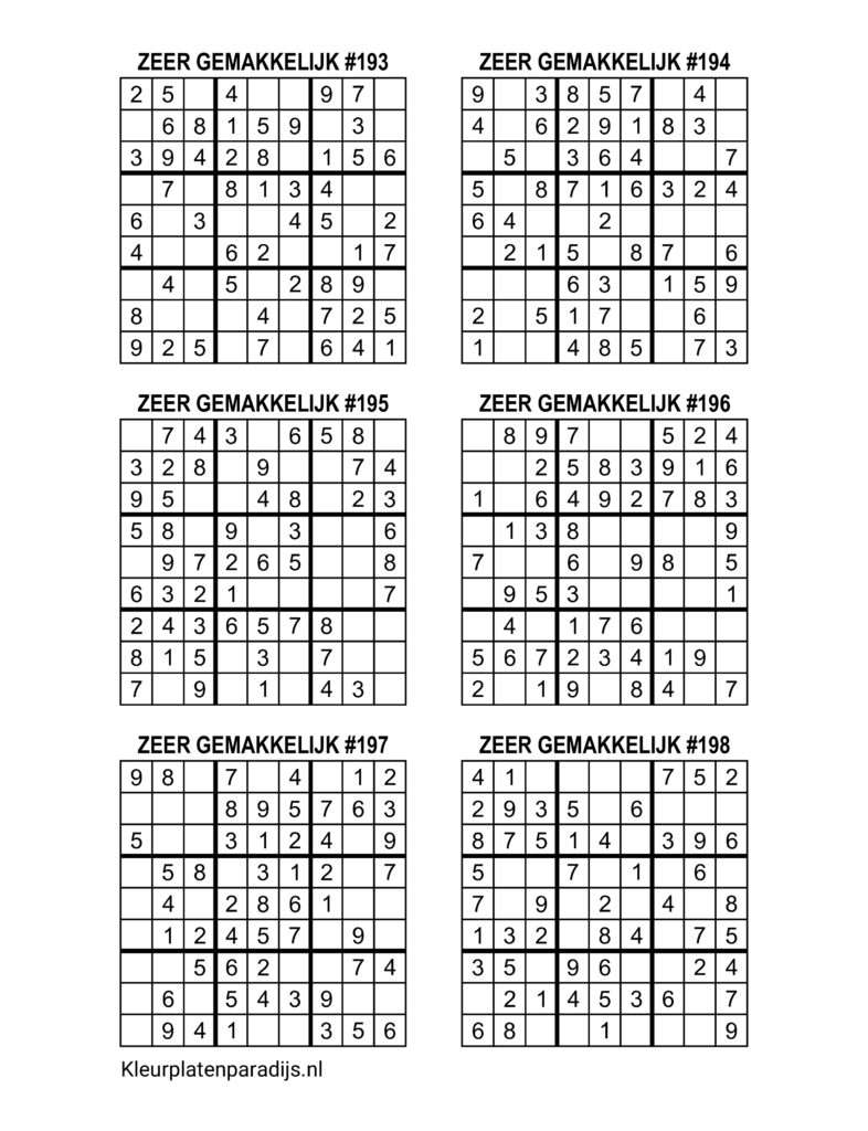 Sudoku Zeer Gemakkelijk 33