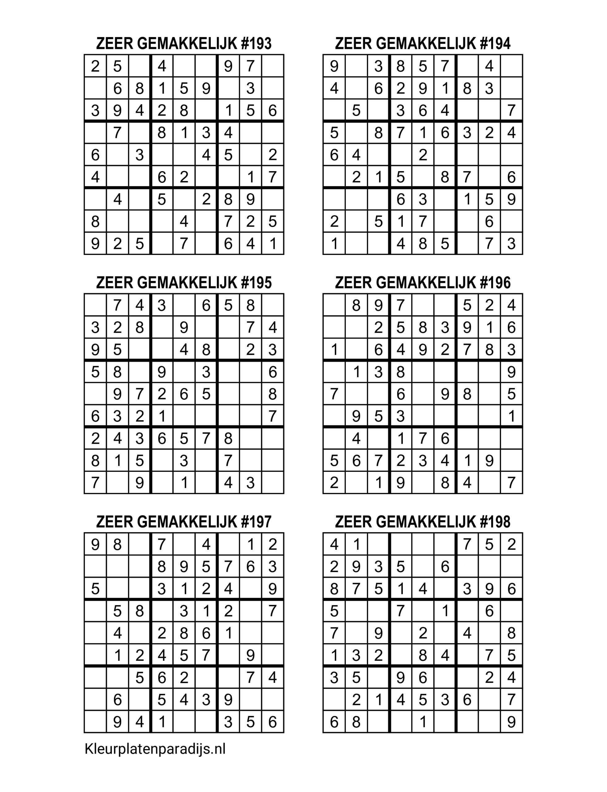 Sudoku Zeer Gemakkelijk 33
