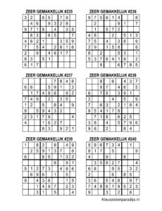 Sudoku Zeer Gemakkelijk 40