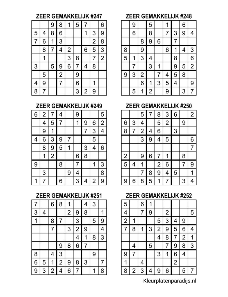 Sudoku Zeer Gemakkelijk 42