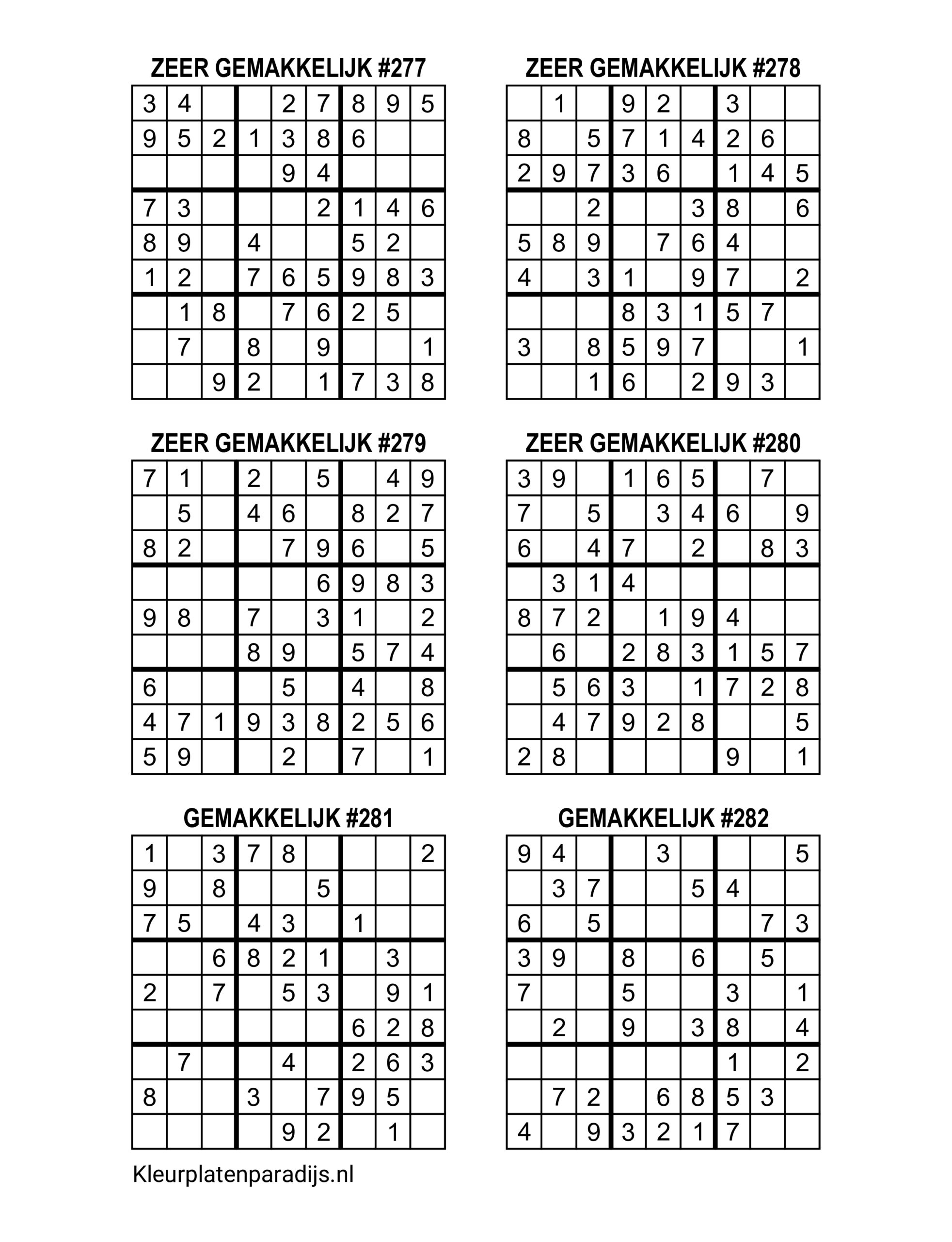 Sudoku Zeer Gemakkelijk 47
