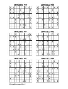 Sudoku Gemiddeld 5