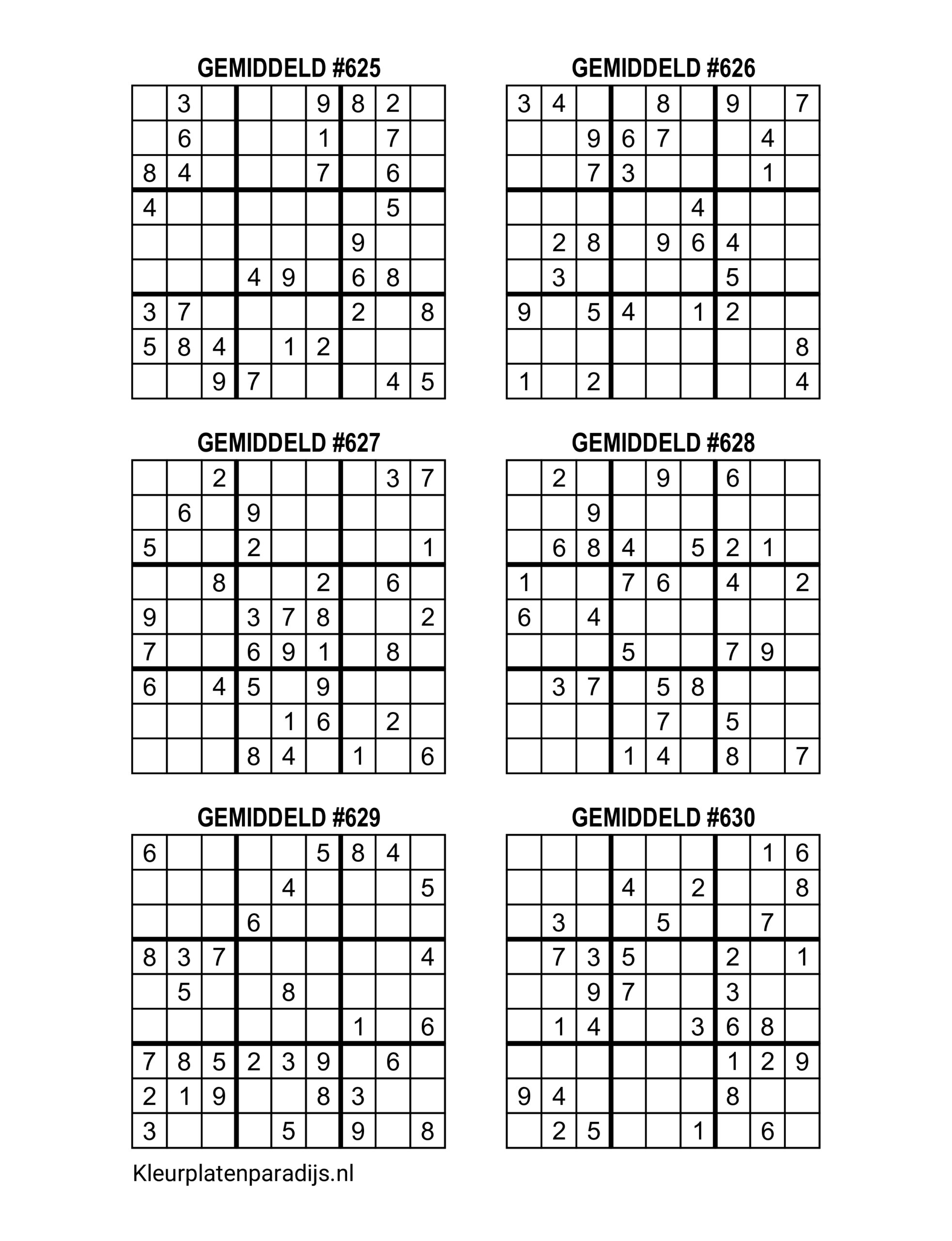 Sudoku Gemiddeld 11