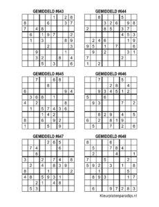 Sudoku Gemiddeld 14