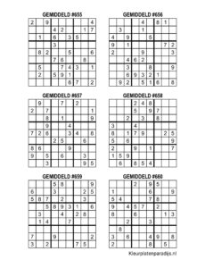 Sudoku Gemiddeld 16