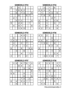 Sudoku Gemiddeld 24