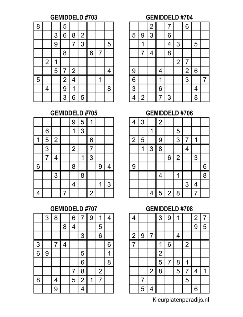 Sudoku Gemiddeld 24