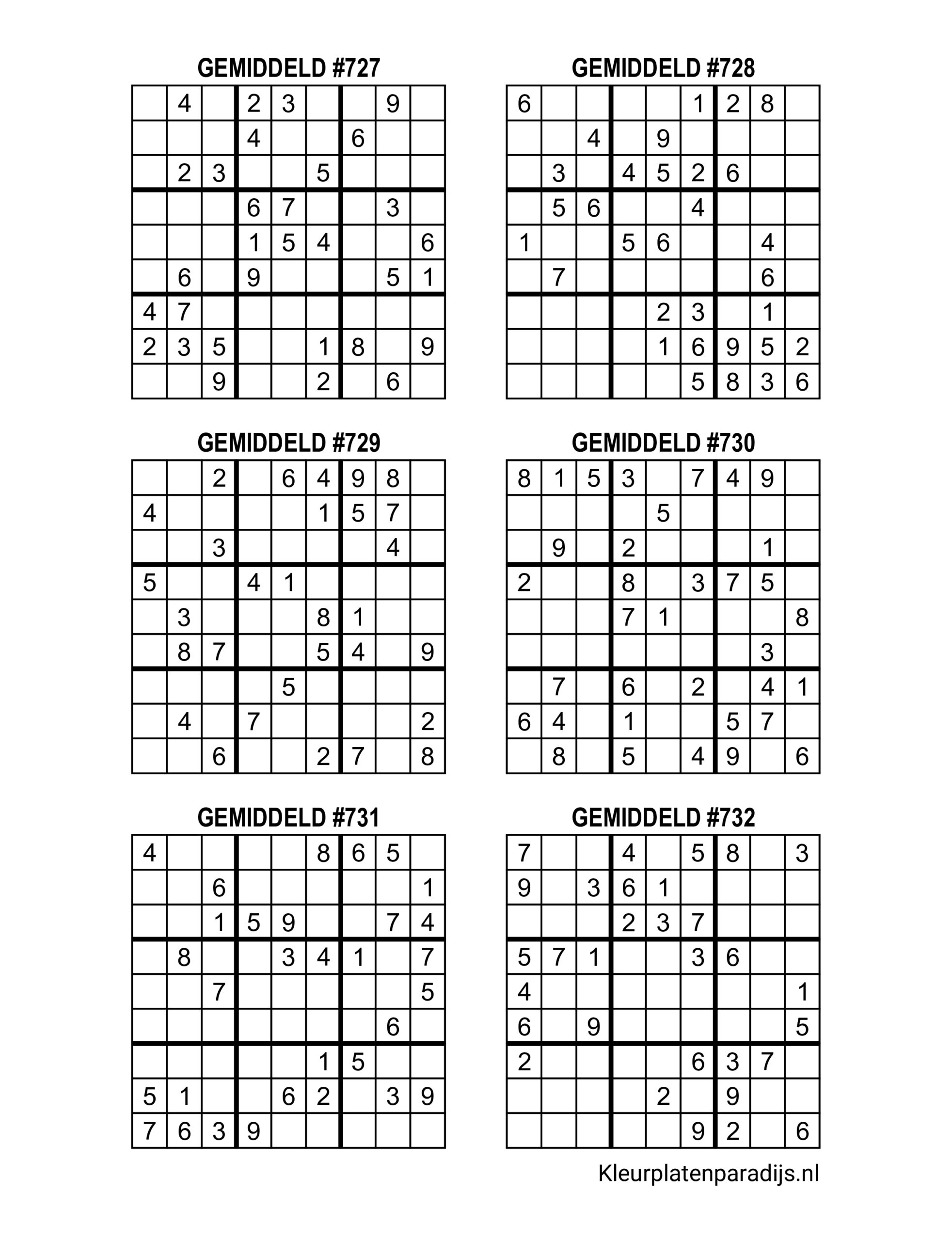 Sudoku Gemiddeld 28