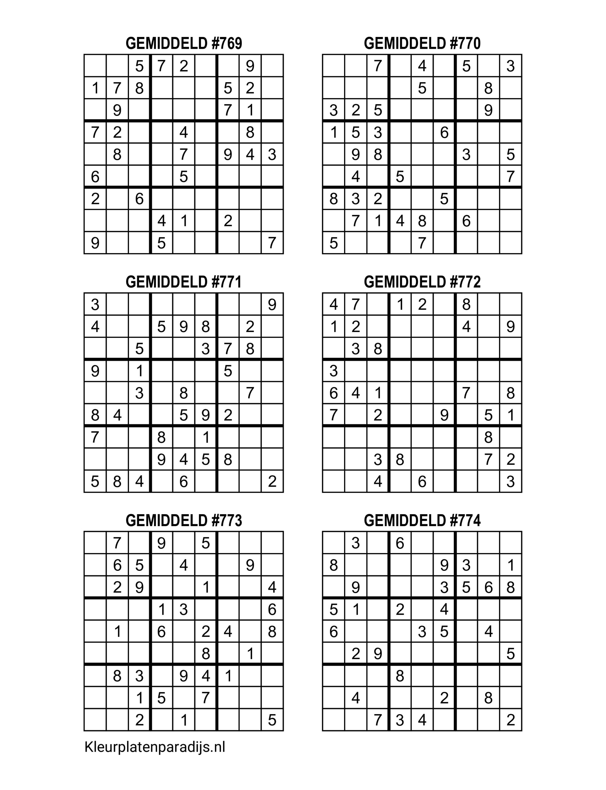 Sudoku Gemiddeld 35