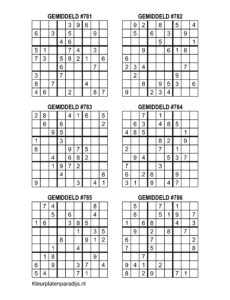 Sudoku Gemiddeld 37
