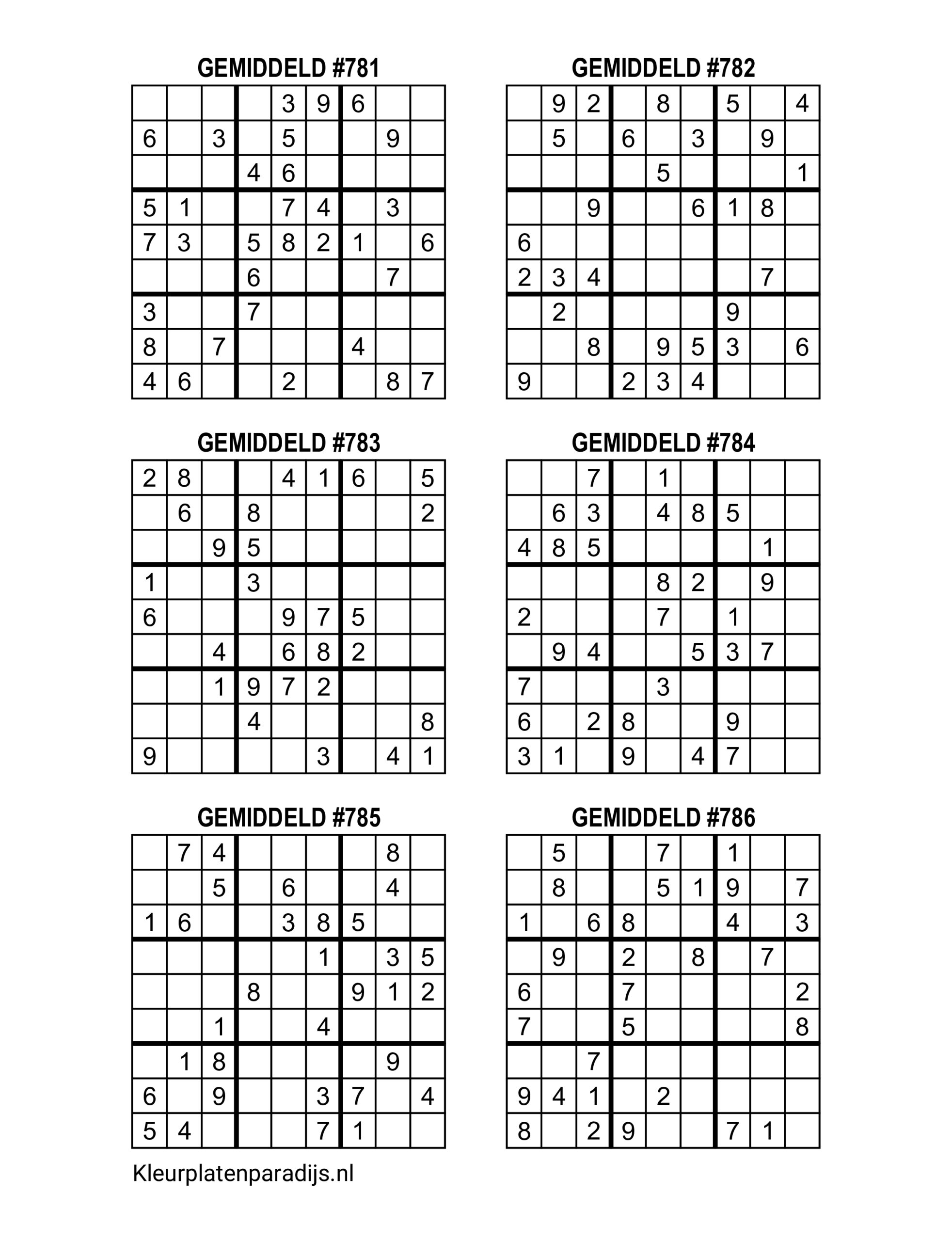 Sudoku Gemiddeld 37