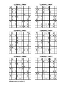 Sudoku Gemiddeld 41