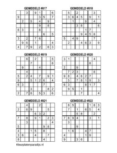 Sudoku Gemiddeld 43
