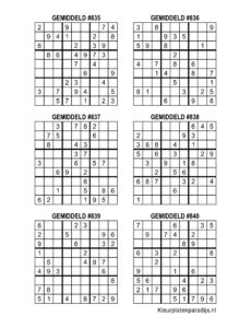 Sudoku Gemiddeld 46