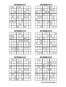 Sudoku Extreem 2