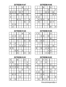 Sudoku Extreem 8