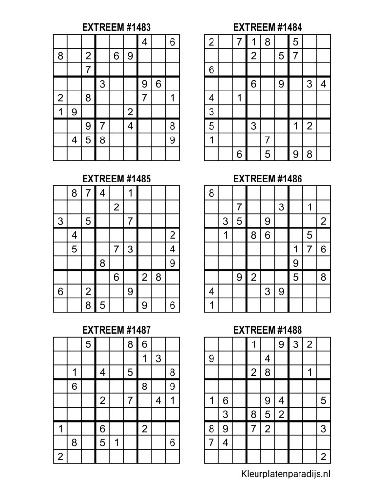 Sudoku Extreem 14