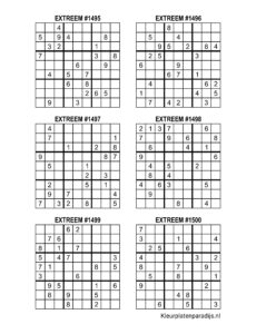 Sudoku Extreem 16