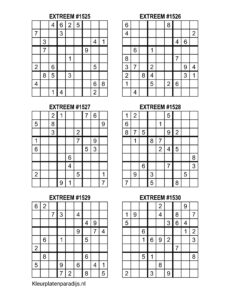 Sudoku Extreem 21