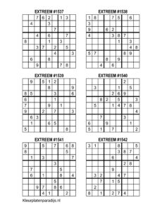 Sudoku Extreem 23