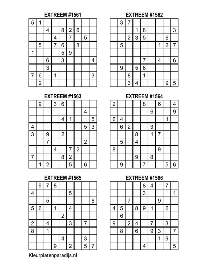 Sudoku Extreem 27