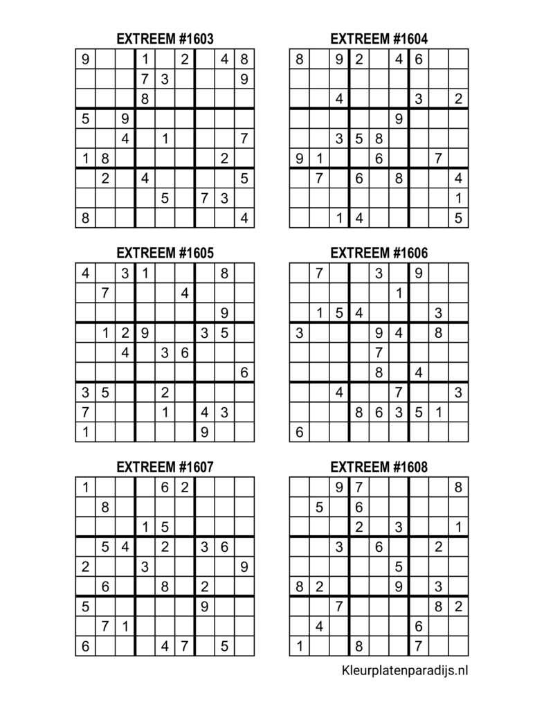 Sudoku Extreem 34