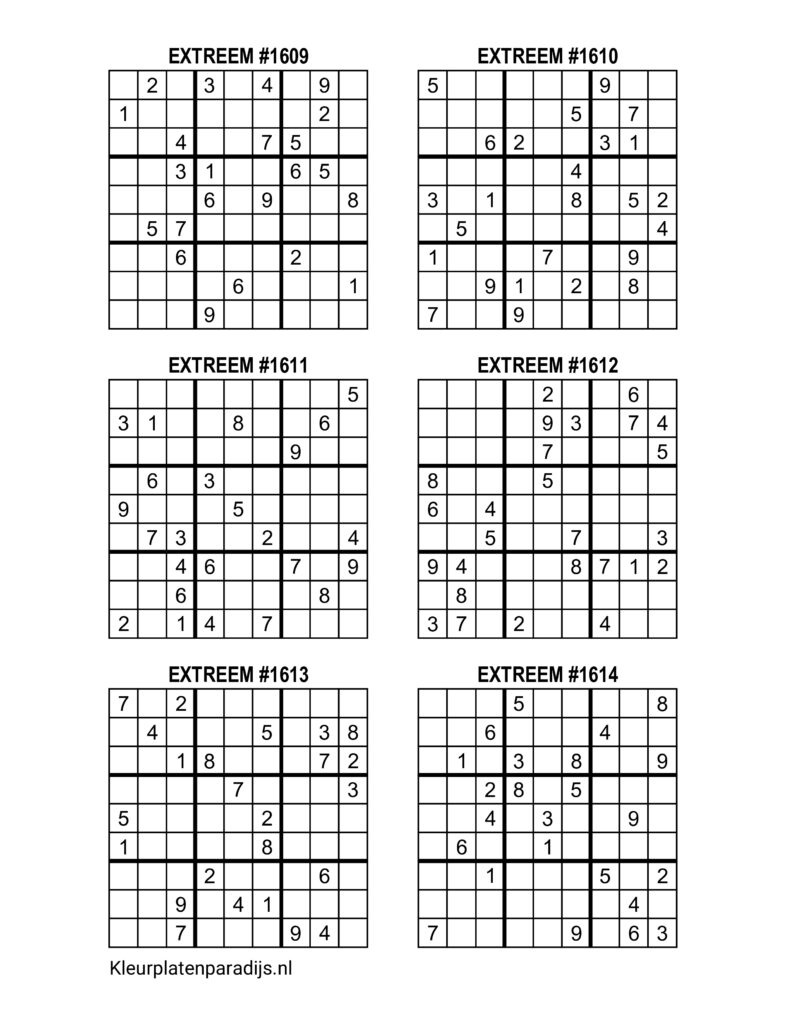 Sudoku Extreem 35