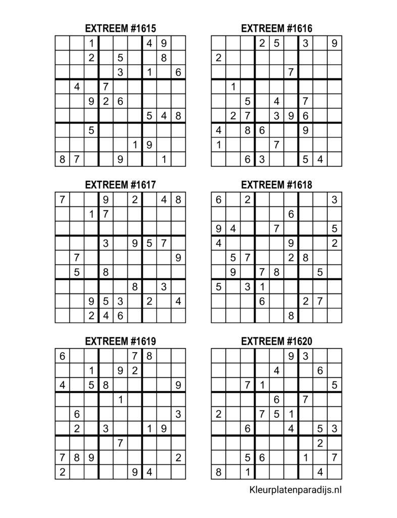 Sudoku Extreem 36