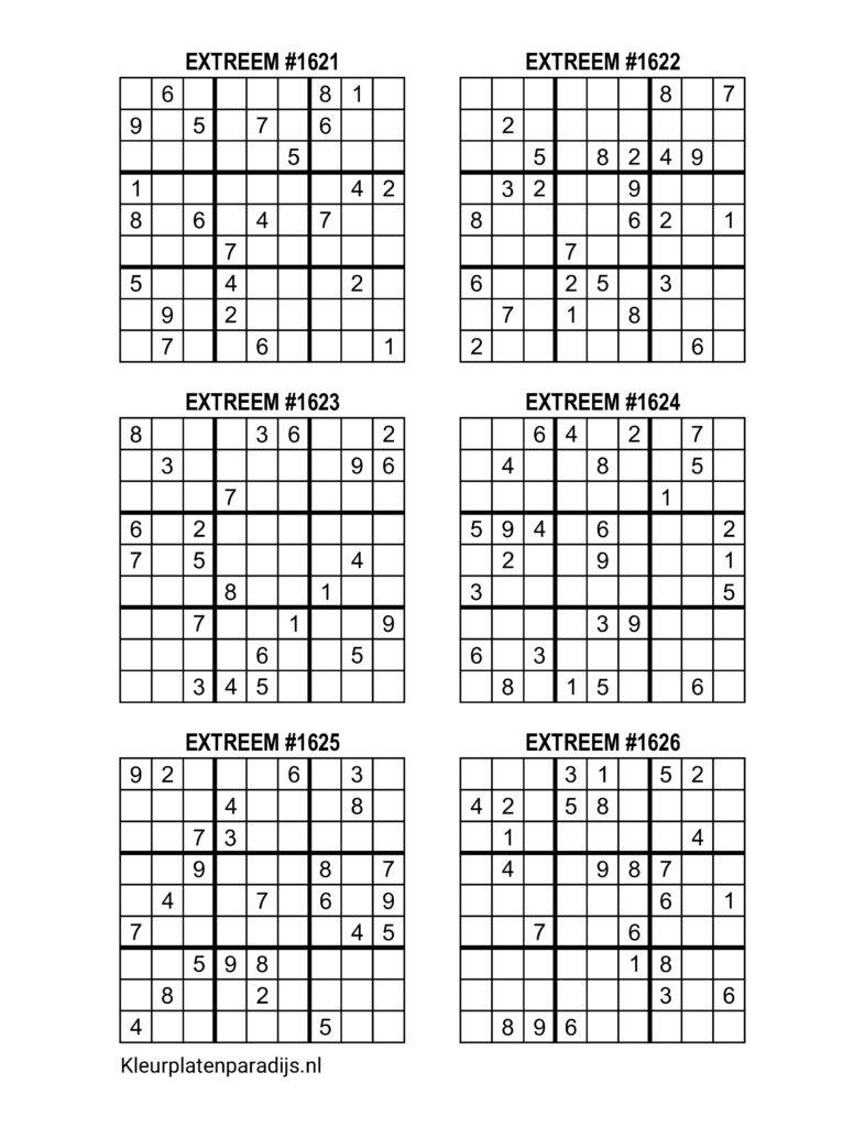 Sudoku Extreem 37