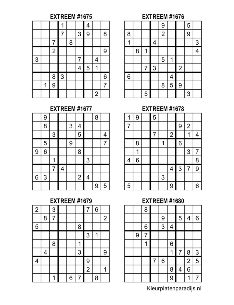 Sudoku Extreem 46