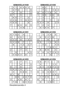 Sudoku Makkelijk 6