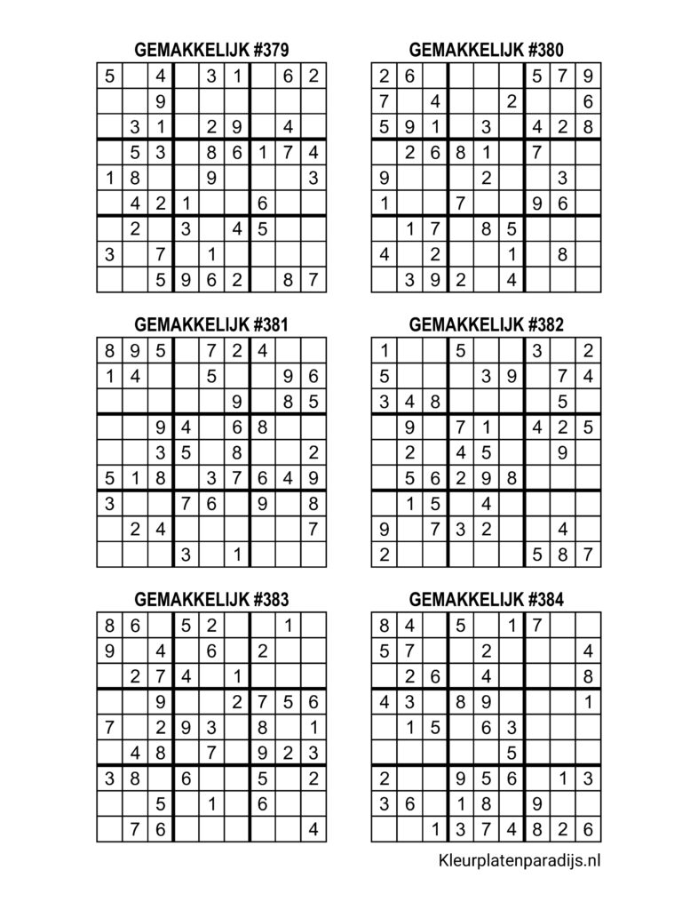 Sudoku Makkelijk 11