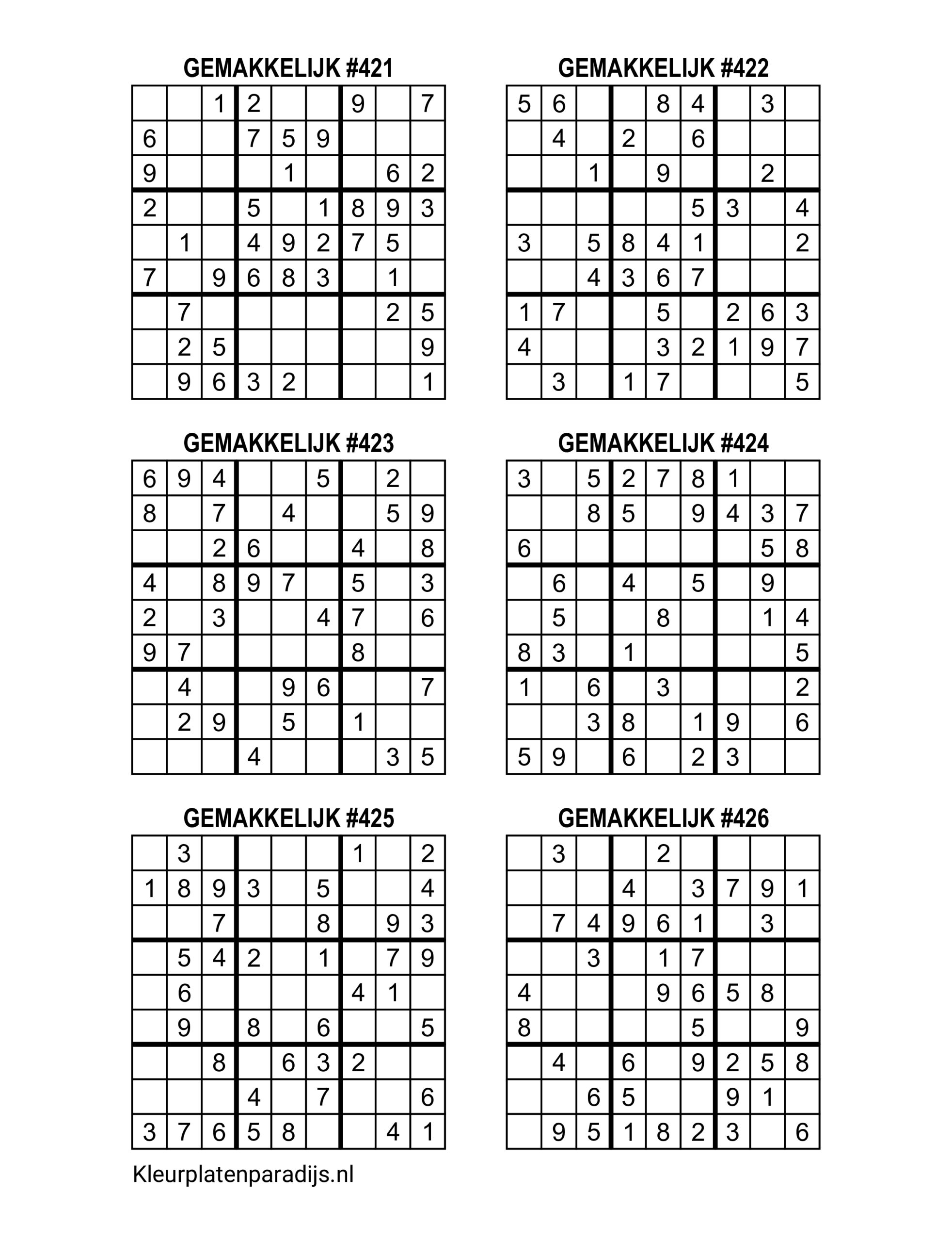 Sudoku Makkelijk 18