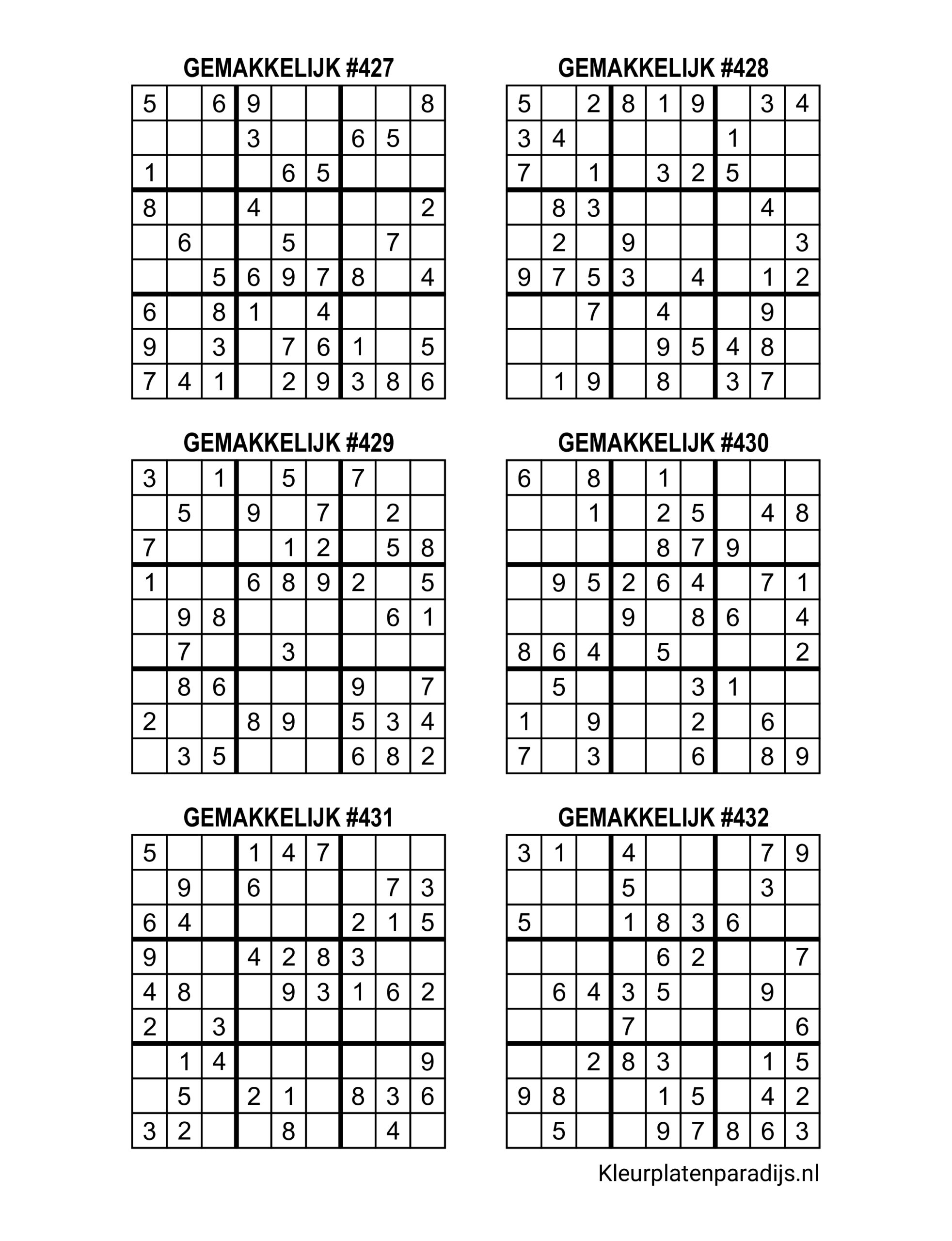 Sudoku Makkelijk 19
