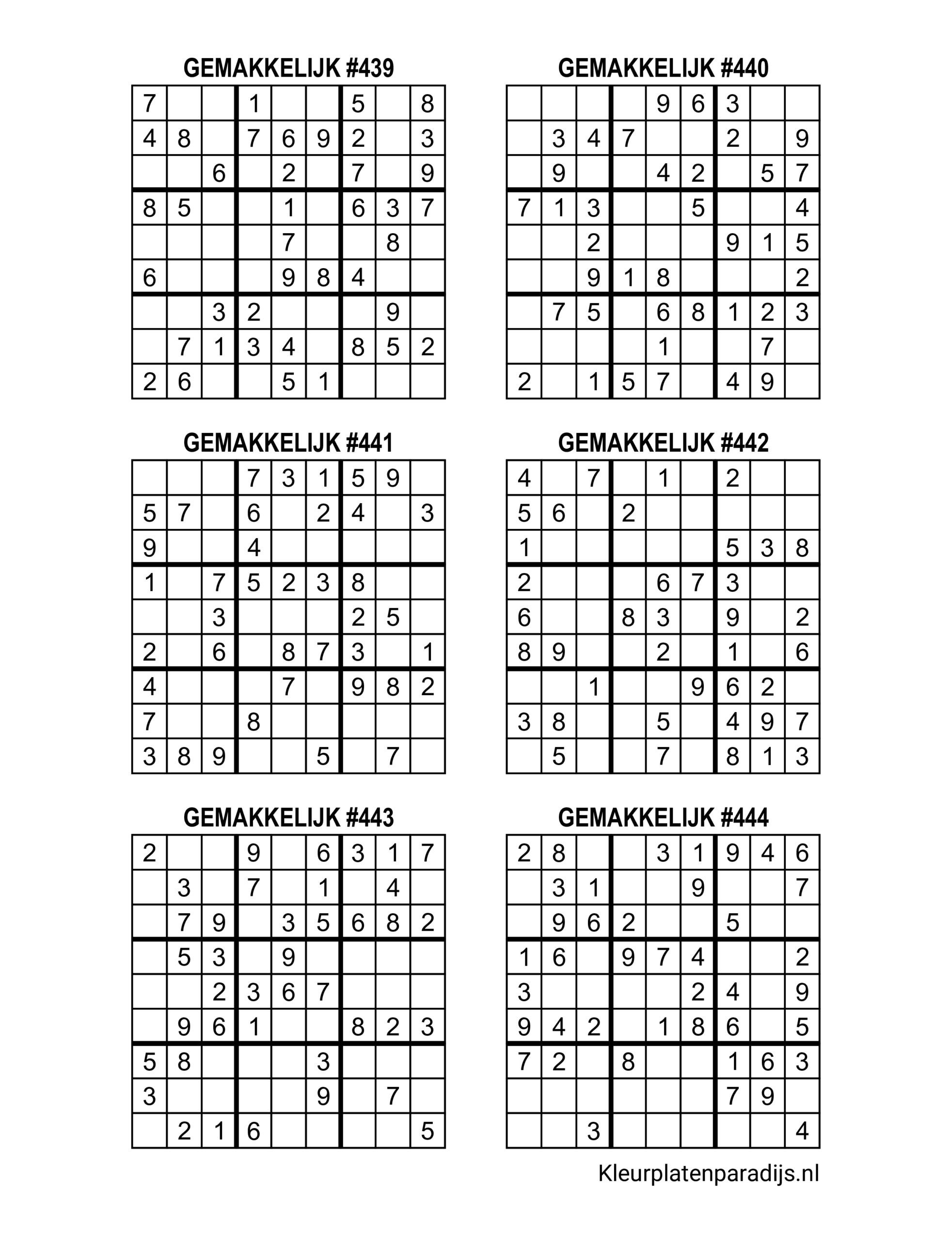 Sudoku Makkelijk 21